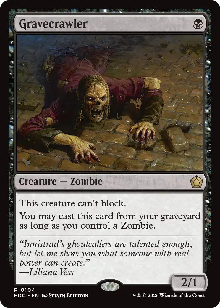 Gravecrawler [Foundations Commander] | Black Swamp Games