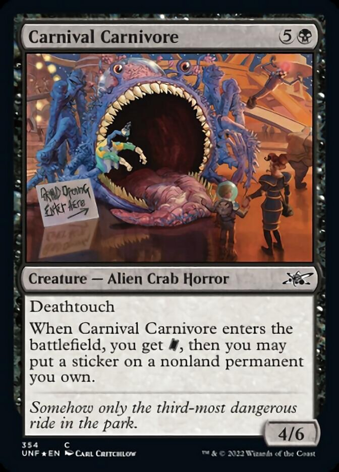 Carnival Carnivore (Galaxy Foil) [Unfinity] | Black Swamp Games