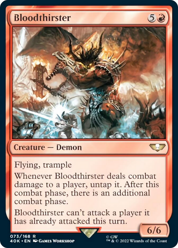 Bloodthirster (Surge Foil) [Warhammer 40,000] | Black Swamp Games