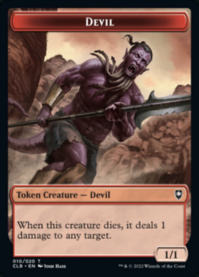 Devil Token [Commander Legends: Battle for Baldur's Gate Tokens] | Black Swamp Games