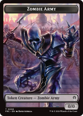 Rogue // Zombie Army Double-Sided Token [Reality Fracture Commander Tokens] | Black Swamp Games