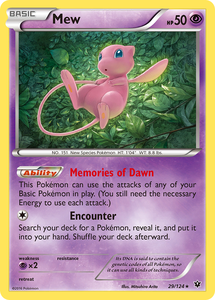 Mew (29/124) [XY: Fates Collide] | Black Swamp Games