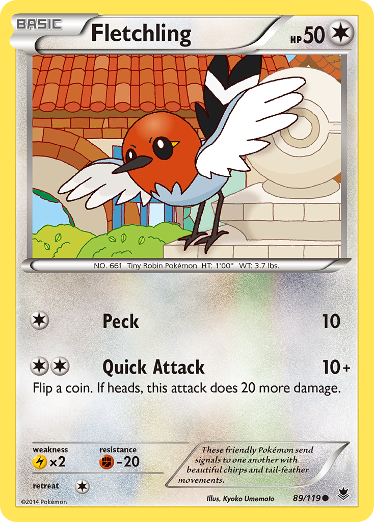 Fletchling (89/119) [XY: Phantom Forces] | Black Swamp Games