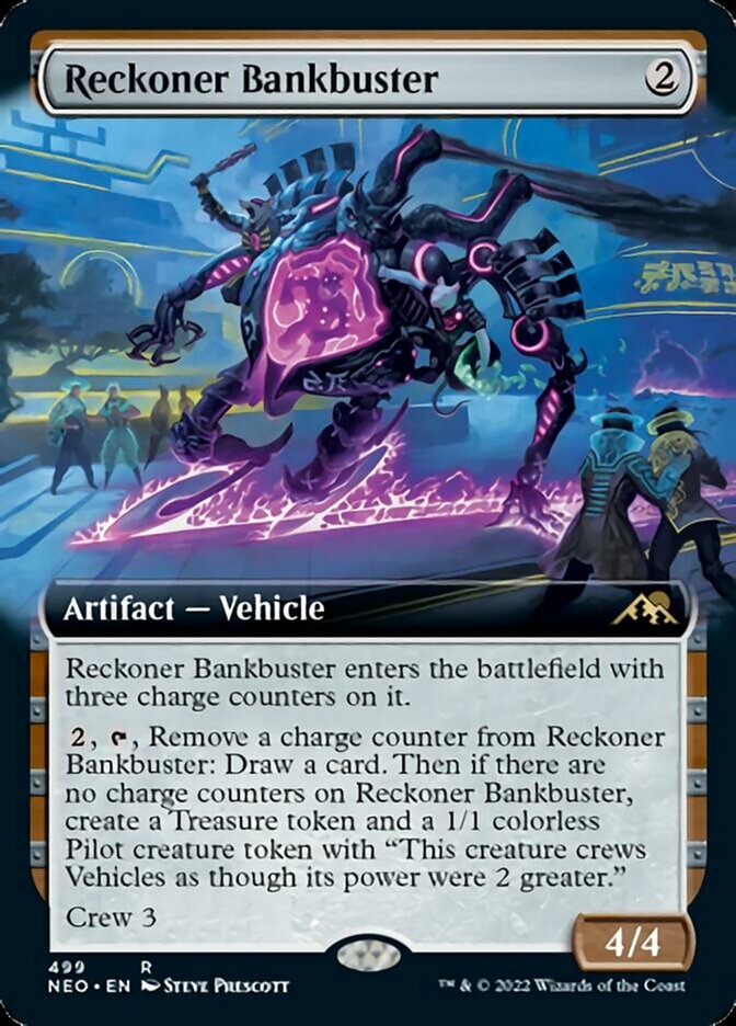 Reckoner Bankbuster (Extended Art) [Kamigawa: Neon Dynasty] | Black Swamp Games