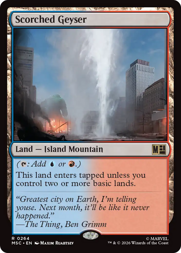 Scorched Geyser [Marvel Super Heroes Commander] | Black Swamp Games