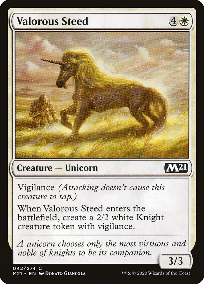Valorous Steed [Core Set 2021] | Black Swamp Games