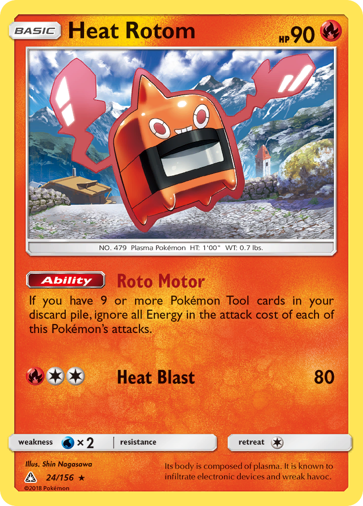 Heat Rotom (24/156) [Sun & Moon: Ultra Prism] | Black Swamp Games