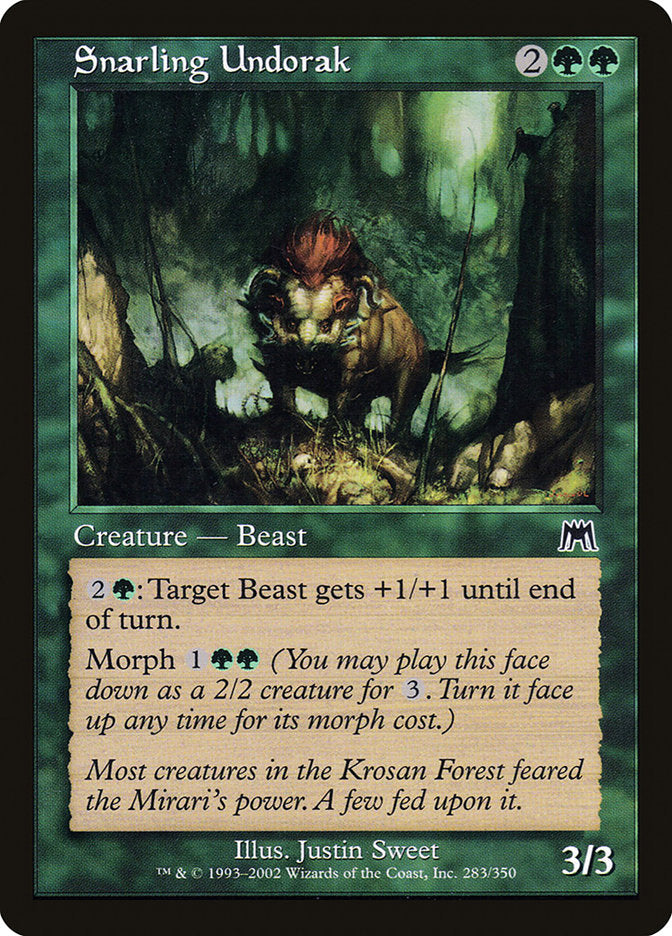 Snarling Undorak [Onslaught] | Black Swamp Games