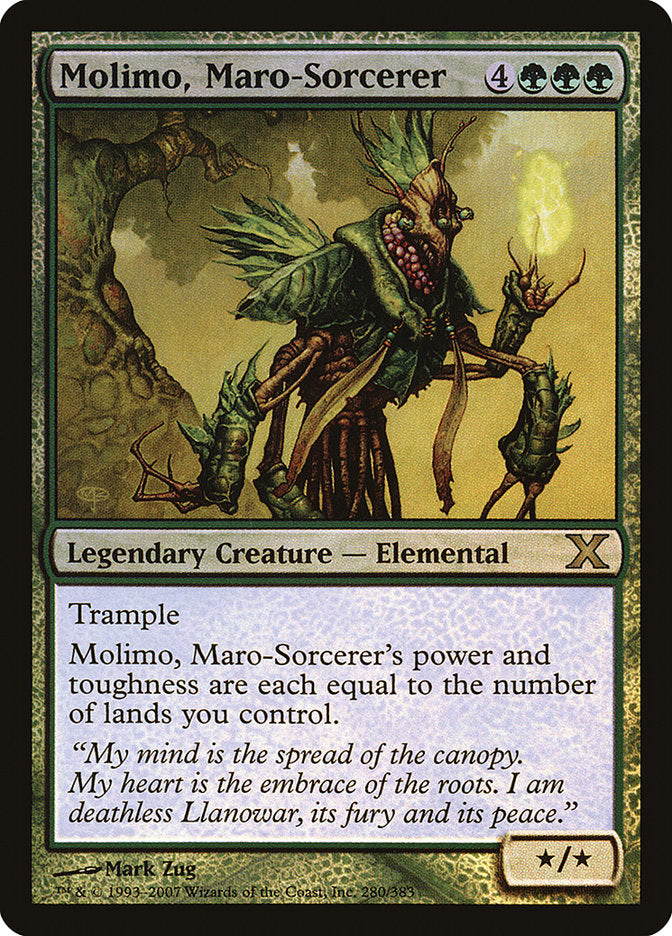 Molimo, Maro-Sorcerer (Premium Foil) [Tenth Edition] | Black Swamp Games