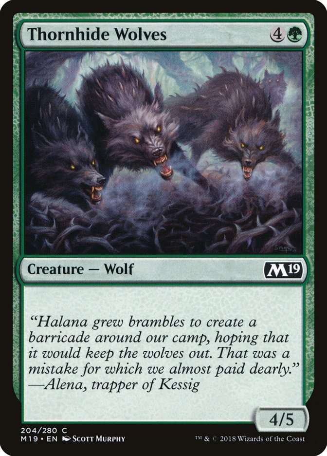 Thornhide Wolves [Core Set 2019] | Black Swamp Games