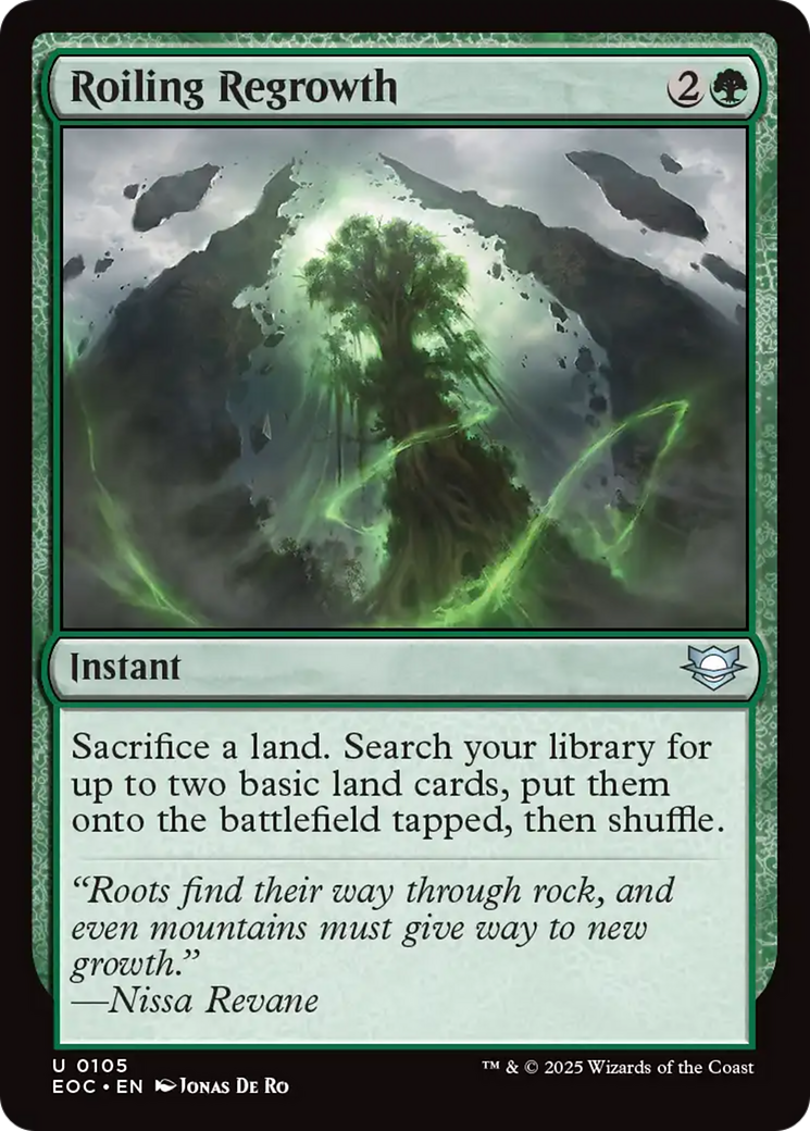 Roiling Regrowth [Edge of Eternities Commander] | Black Swamp Games