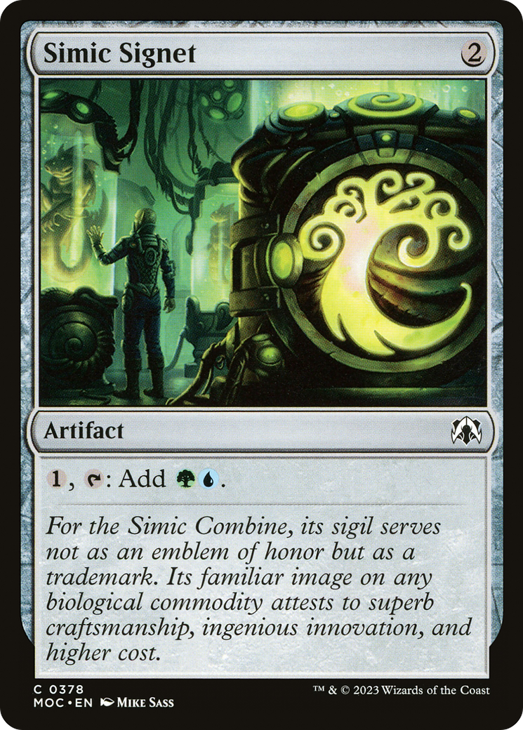 Simic Signet [March of the Machine Commander] | Black Swamp Games