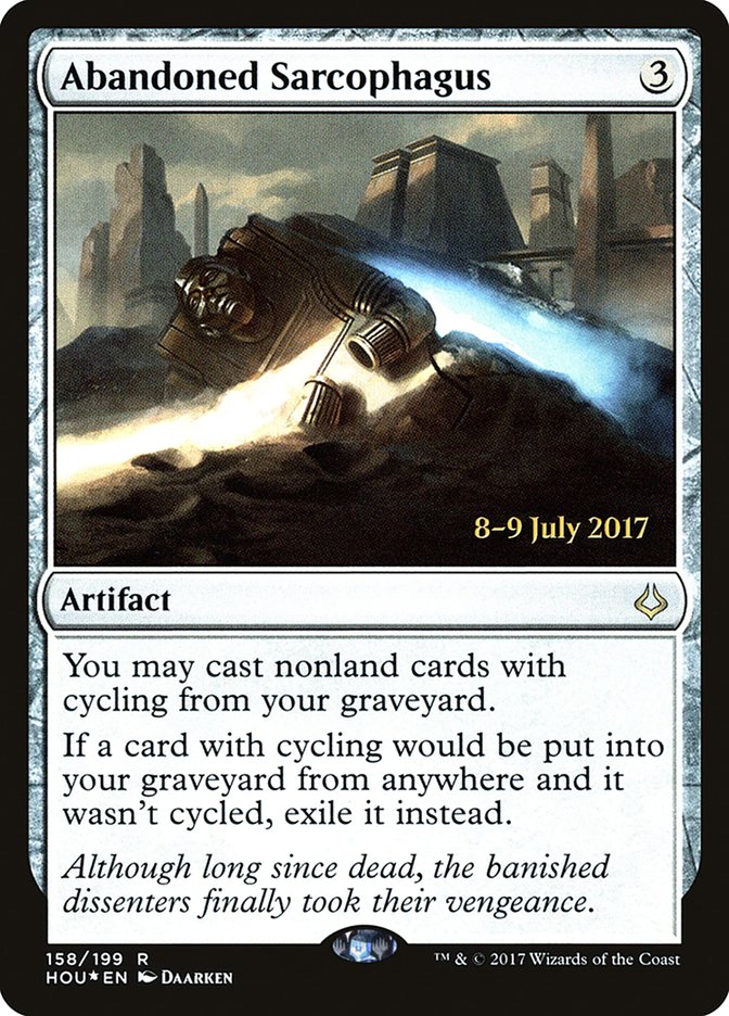 Abandoned Sarcophagus [Hour of Devastation Prerelease Promos] | Black Swamp Games