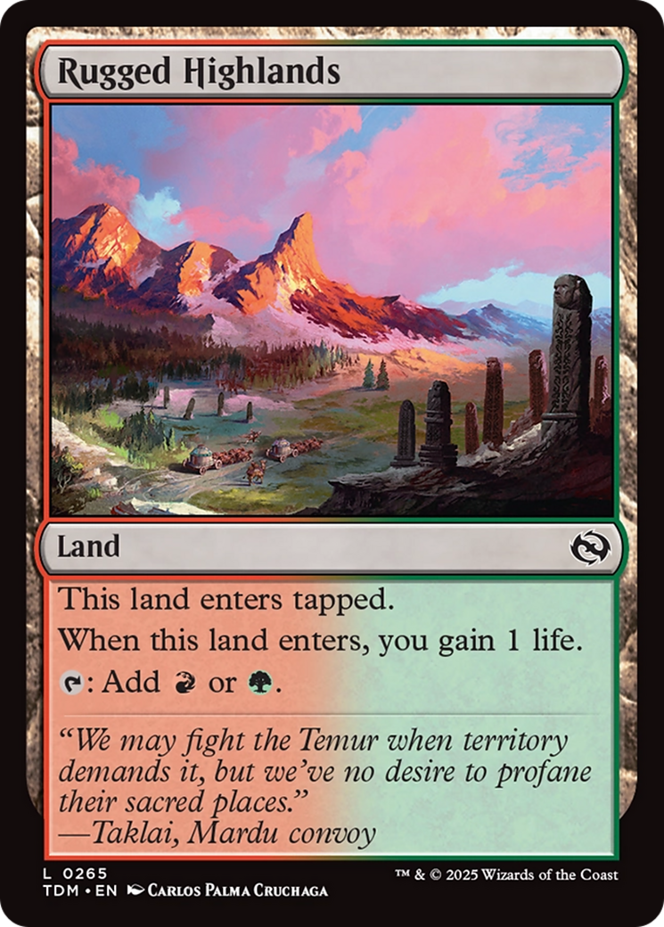 Rugged Highlands [Tarkir: Dragonstorm] | Black Swamp Games