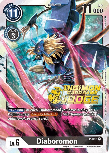 Diaboromon [P-016] (Judge Pack 1) [Promotional Cards] | Black Swamp Games