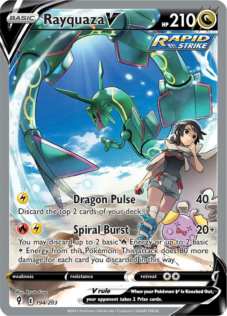 Rayquaza V (194/203) [Sword & Shield: Evolving Skies] | Black Swamp Games