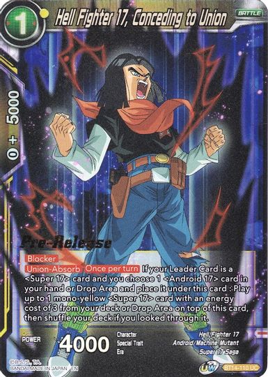 Hell Fighter 17, Conceding to Union (BT14-110) [Cross Spirits Prerelease Promos] | Black Swamp Games