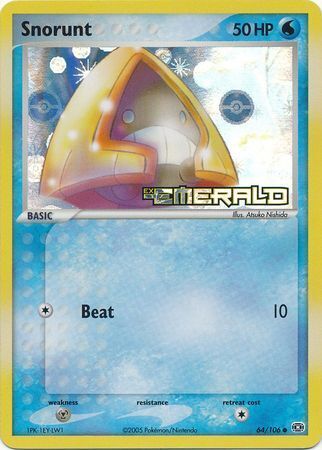 Snorunt (64/106) (Stamped) [EX: Emerald] | Black Swamp Games