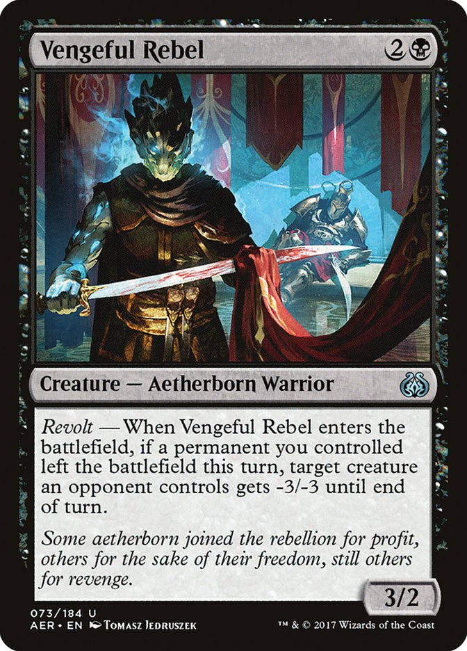 Vengeful Rebel [Aether Revolt] | Black Swamp Games