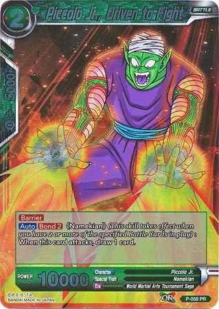 Piccolo Jr., Driven to Fight (P-058) [Promotion Cards] | Black Swamp Games