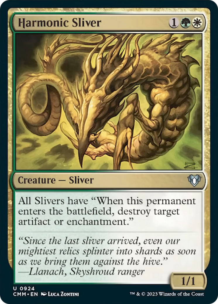 Harmonic Sliver [Commander Masters] | Black Swamp Games