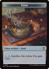 Elemental (0020) // Food Double-Sided Token [Secrets of Strixhaven Commander Tokens] | Black Swamp Games