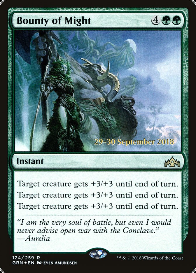 Bounty of Might [Guilds of Ravnica Prerelease Promos] | Black Swamp Games