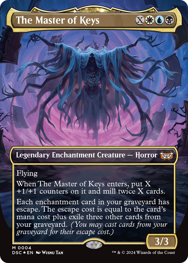 The Master of Keys (Borderless) [Duskmourn: House of Horror Commander] | Black Swamp Games