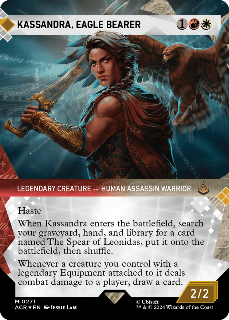 Kassandra, Eagle Bearer (Showcase) (Textured Foil) [Assassin's Creed] | Black Swamp Games