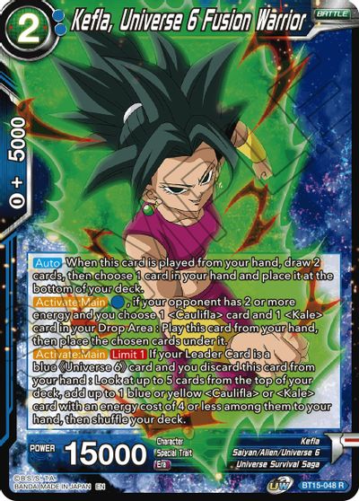 Kefla, Universe 6 Fusion Warrior (BT15-048) [Saiyan Showdown] | Black Swamp Games