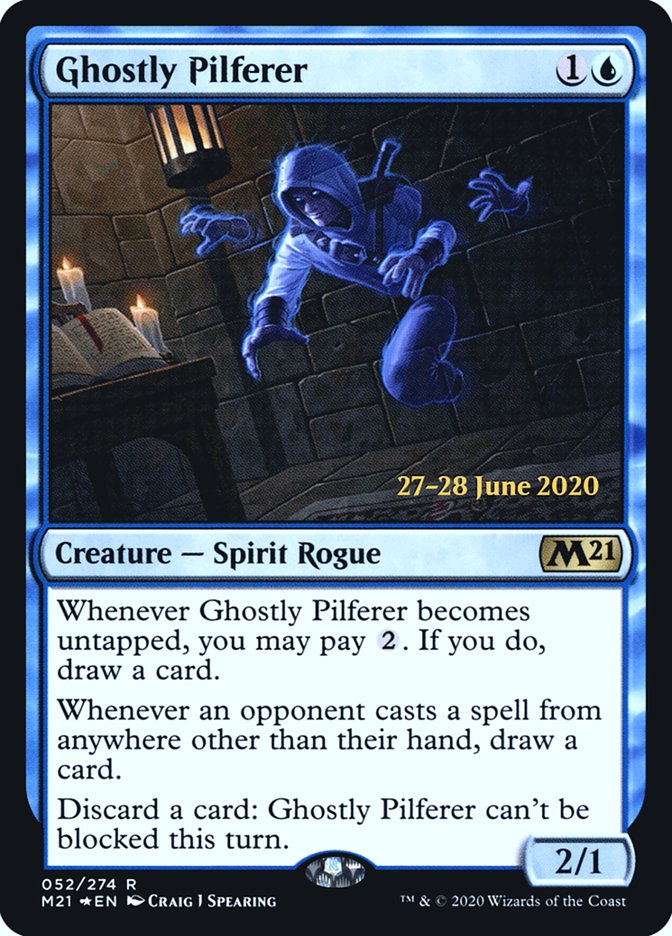 Ghostly Pilferer [Core Set 2021 Prerelease Promos] | Black Swamp Games