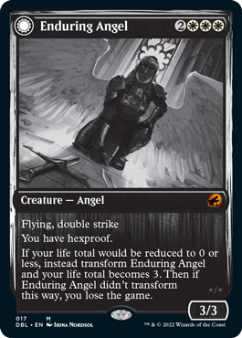 Enduring Angel // Angelic Enforcer [Innistrad: Double Feature] | Black Swamp Games