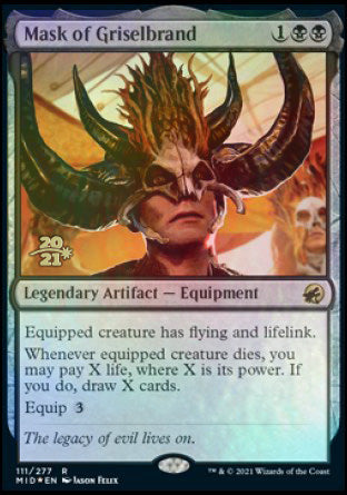 Mask of Griselbrand [Innistrad: Midnight Hunt Prerelease Promos] | Black Swamp Games
