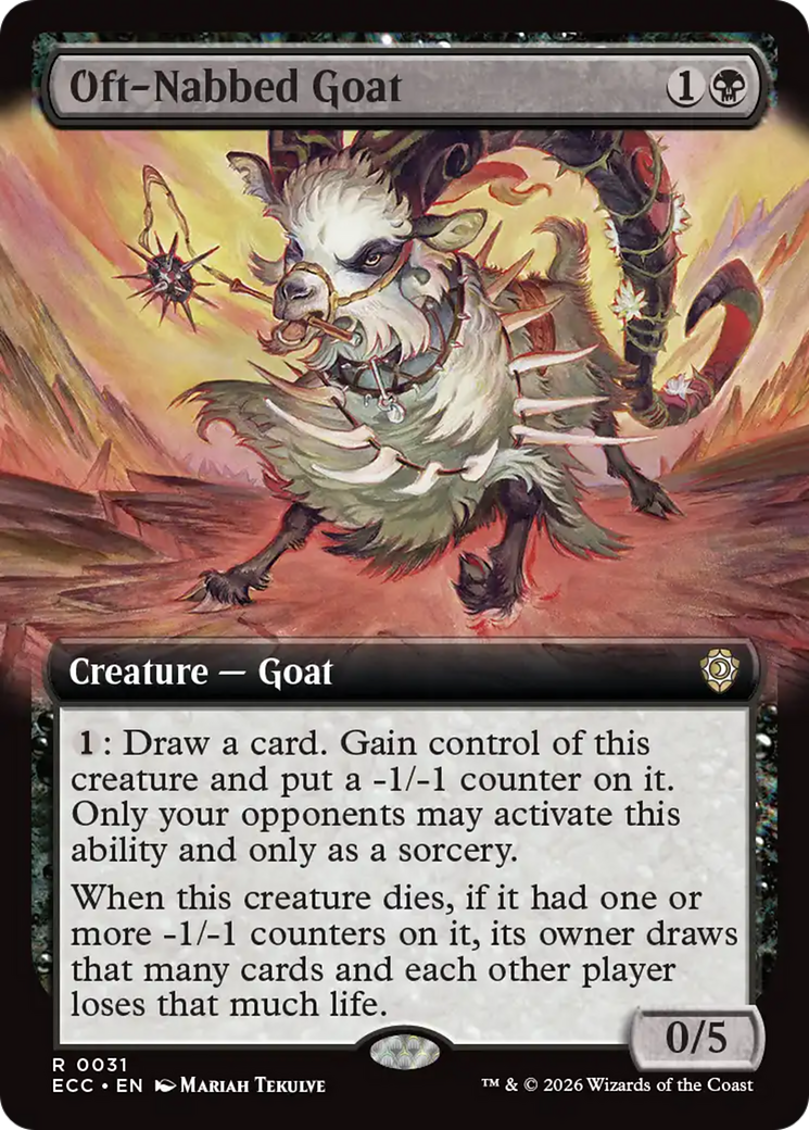 Oft-Nabbed Goat (Extended Art) [Lorwyn Eclipsed Commander] | Black Swamp Games