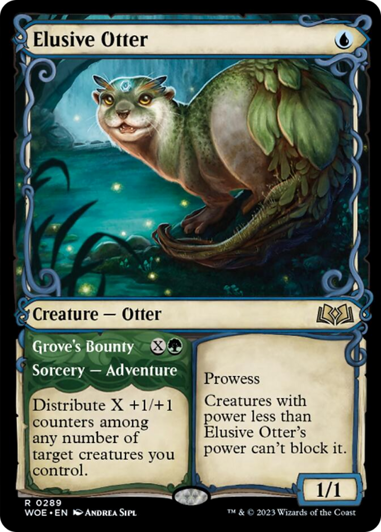 Elusive Otter // Grove's Bounty (Showcase) [Wilds of Eldraine] | Black Swamp Games