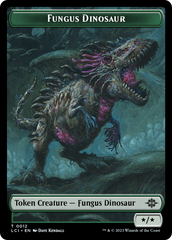 Fungus Dinosaur // Gnome Soldier Double-Sided Token [The Lost Caverns of Ixalan Tokens] | Black Swamp Games
