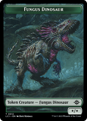 Fungus Dinosaur // Vampire Demon Double-Sided Token [The Lost Caverns of Ixalan Tokens] | Black Swamp Games