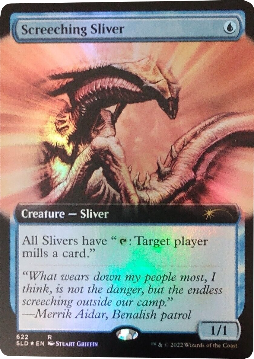 Screeching Sliver (Extended Art) [Secret Lair Drop Promos] | Black Swamp Games