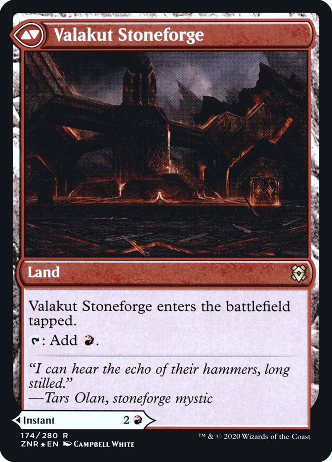 Valakut Awakening // Valakut Stoneforge [Zendikar Rising Prerelease Promos] | Black Swamp Games