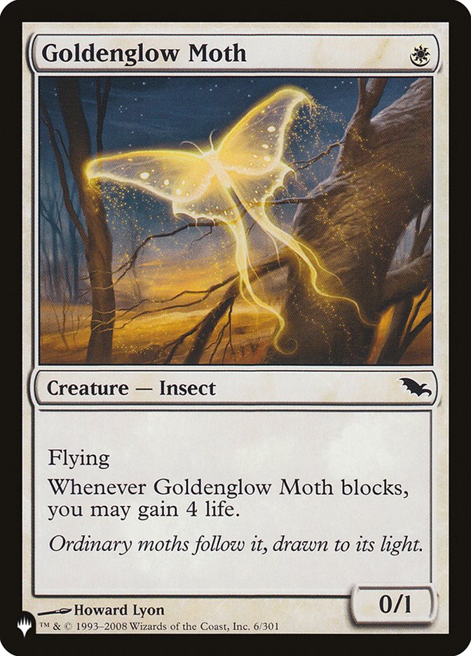 Goldenglow Moth [The List] | Black Swamp Games