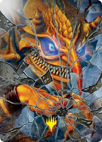 Reflection of Kiki-Jiki Art Card (Gold-Stamped Signature) [Kamigawa: Neon Dynasty Art Series] | Black Swamp Games