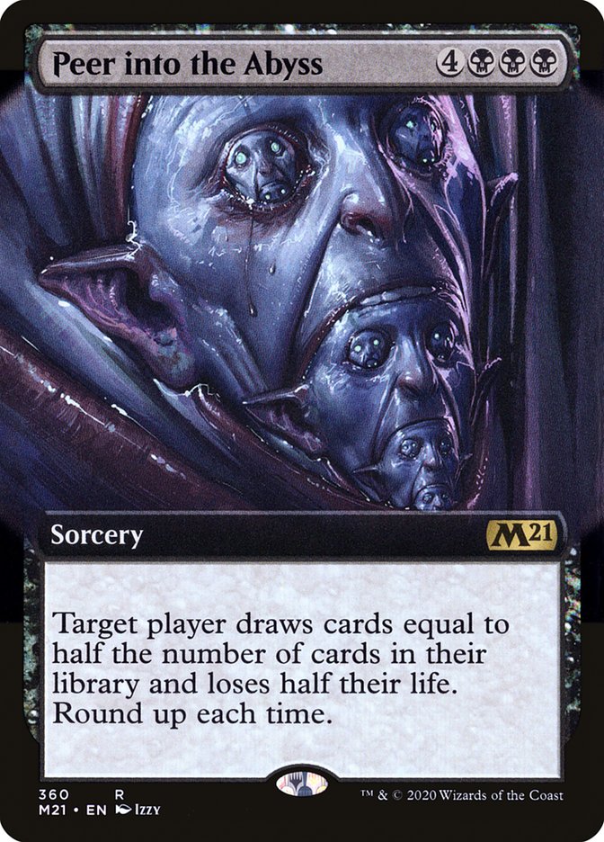 Peer into the Abyss (Extended Art) [Core Set 2021] | Black Swamp Games