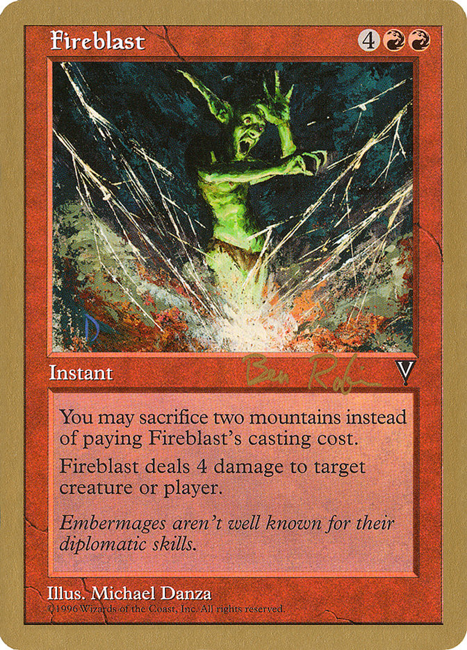 Fireblast (Ben Rubin) [World Championship Decks 1998] | Black Swamp Games