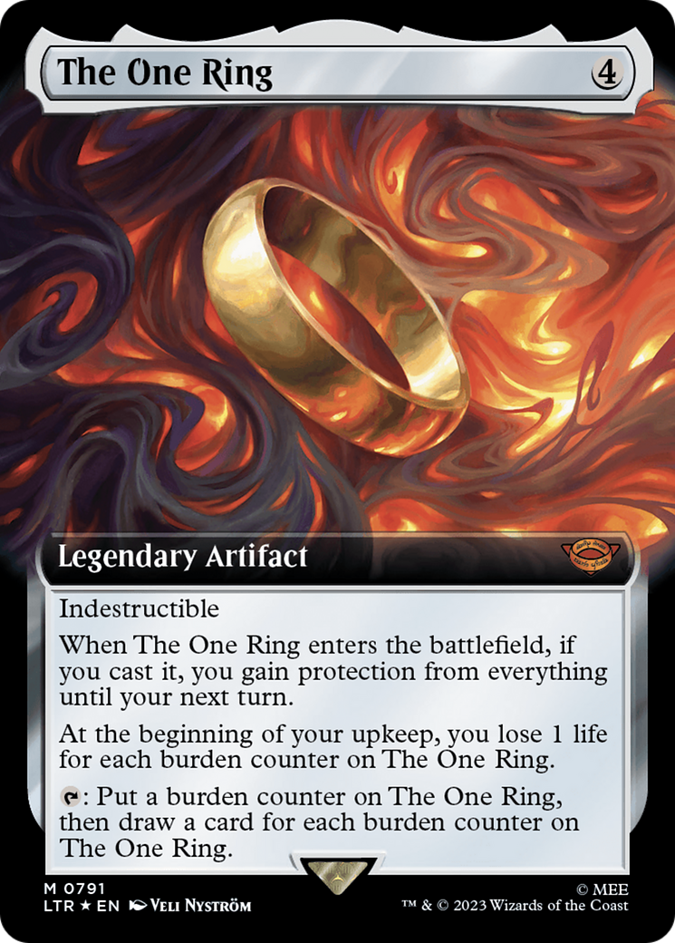 The One Ring (Extended Art) (Surge Foil) [The Lord of the Rings: Tales of Middle-Earth] | Black Swamp Games