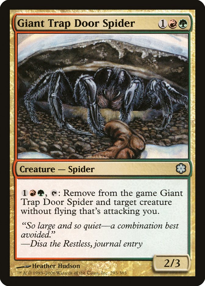 Giant Trap Door Spider [Coldsnap Theme Decks] | Black Swamp Games