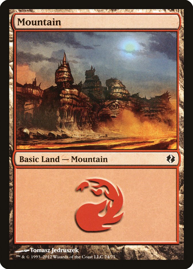 Mountain (74) [Duel Decks: Venser vs. Koth] | Black Swamp Games