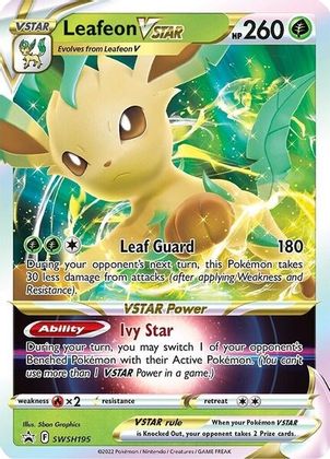 Leafeon VSTAR (SWSH195) (Jumbo Card) [Sword & Shield: Black Star Promos] | Black Swamp Games