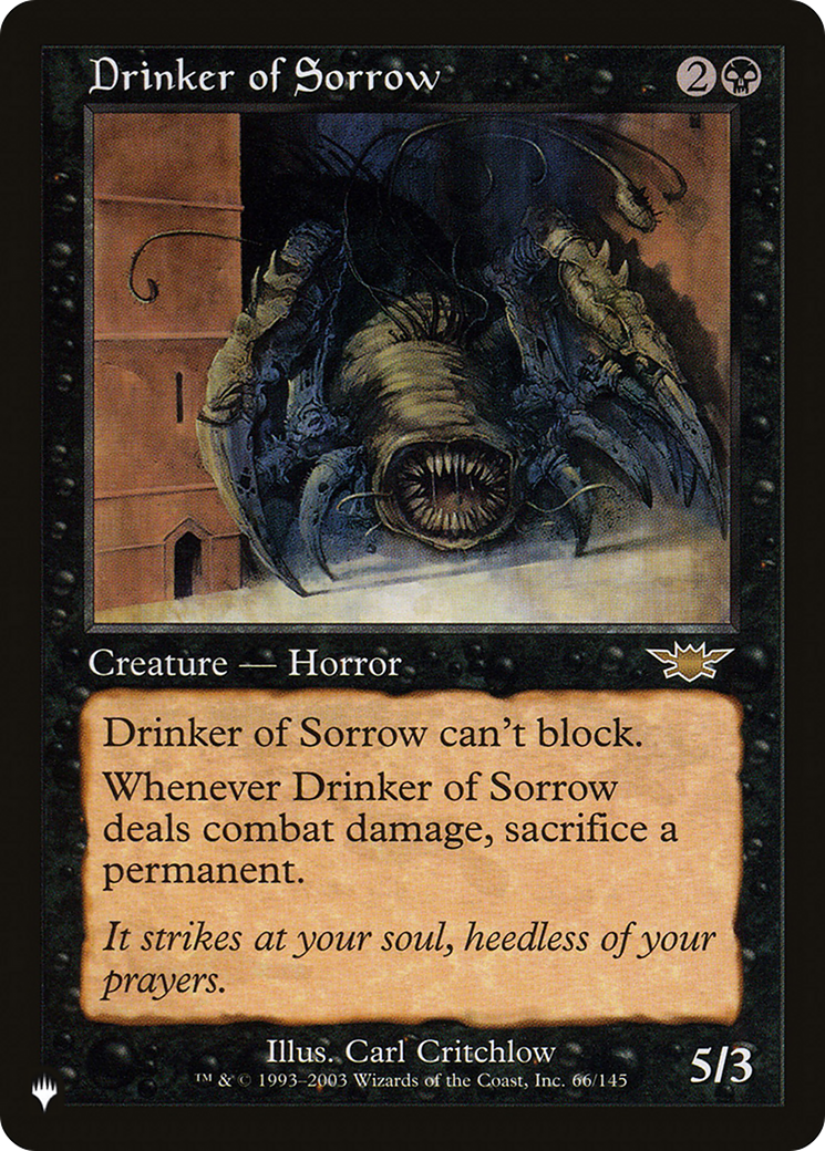 Drinker of Sorrow [The List] | Black Swamp Games