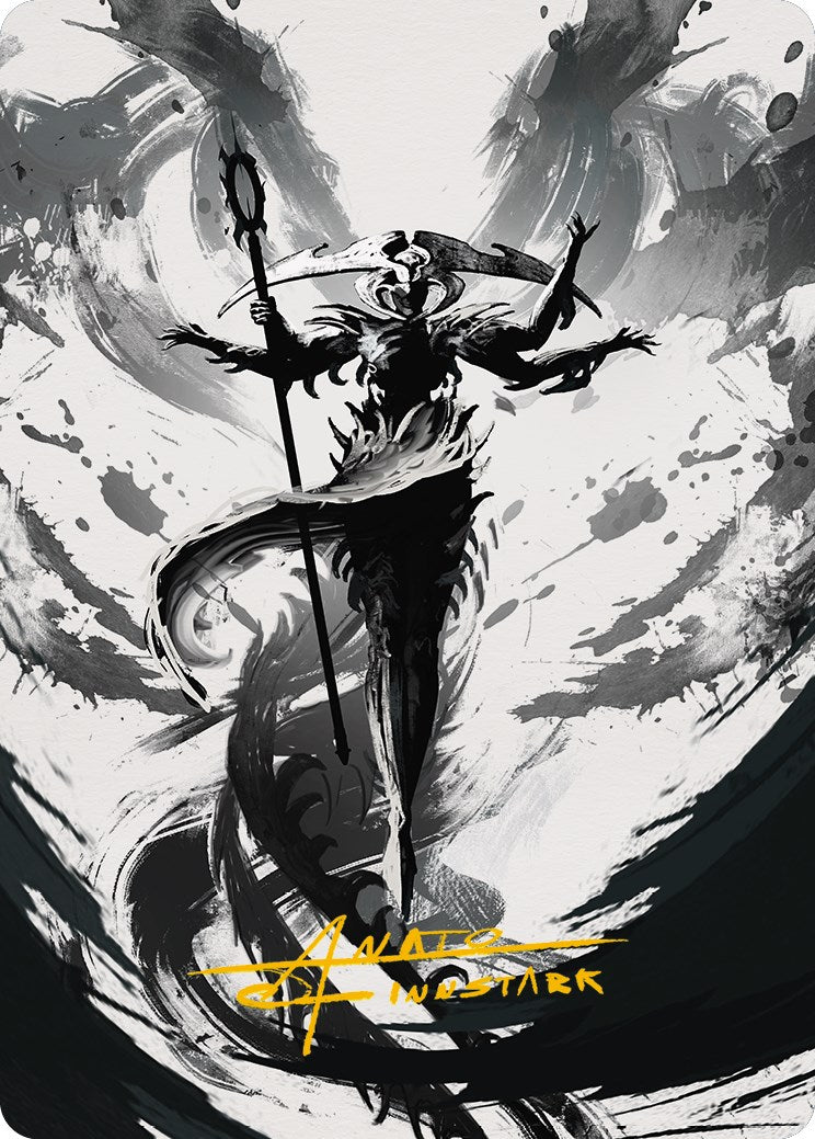 Atraxa, Grand Unifier 2 Art Card (Gold-Stamped Signature) [Phyrexia: All Will Be One Art Series] | Black Swamp Games