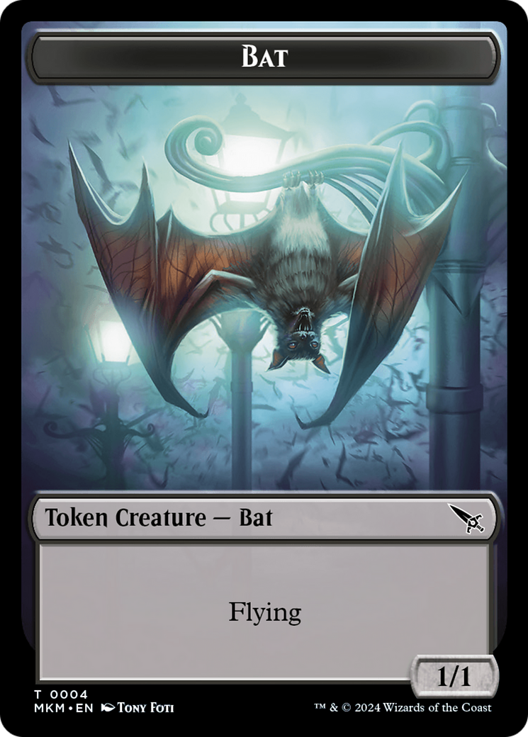 Bat Token [Murders at Karlov Manor Tokens] | Black Swamp Games